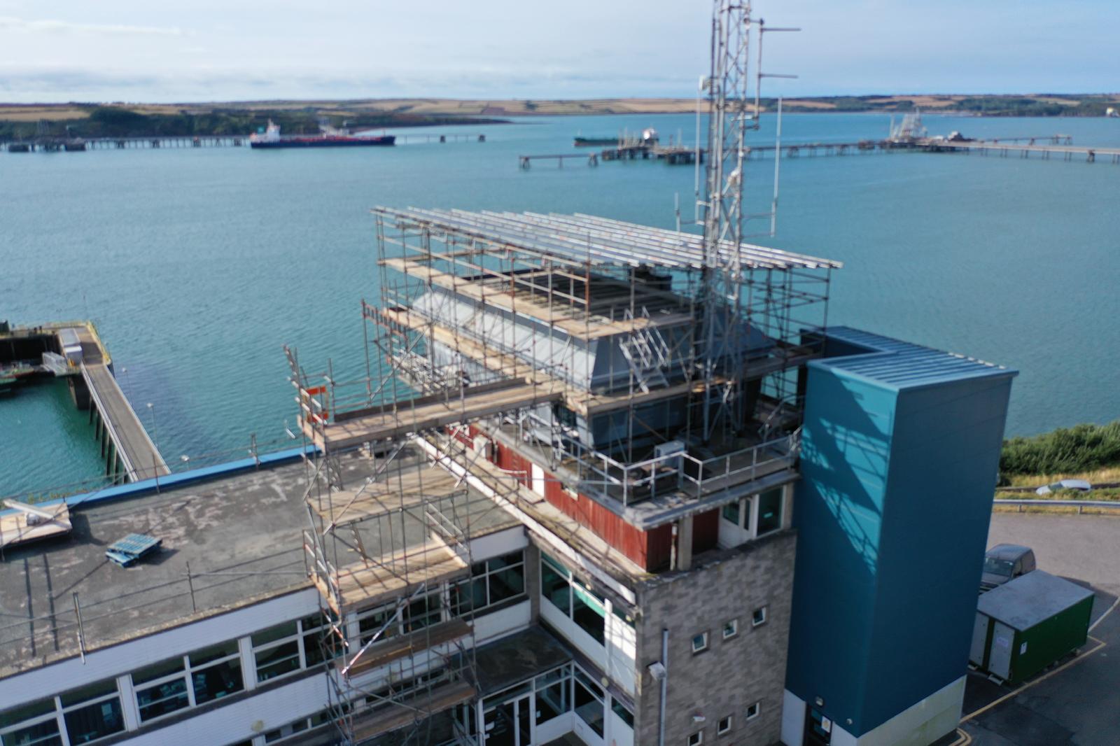 Scaffolding in Milford Haven